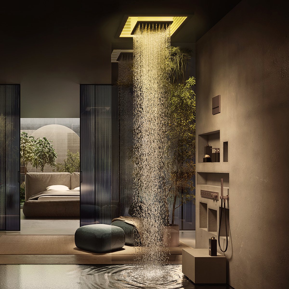 Gessi Sogni — световой душ — временное фото